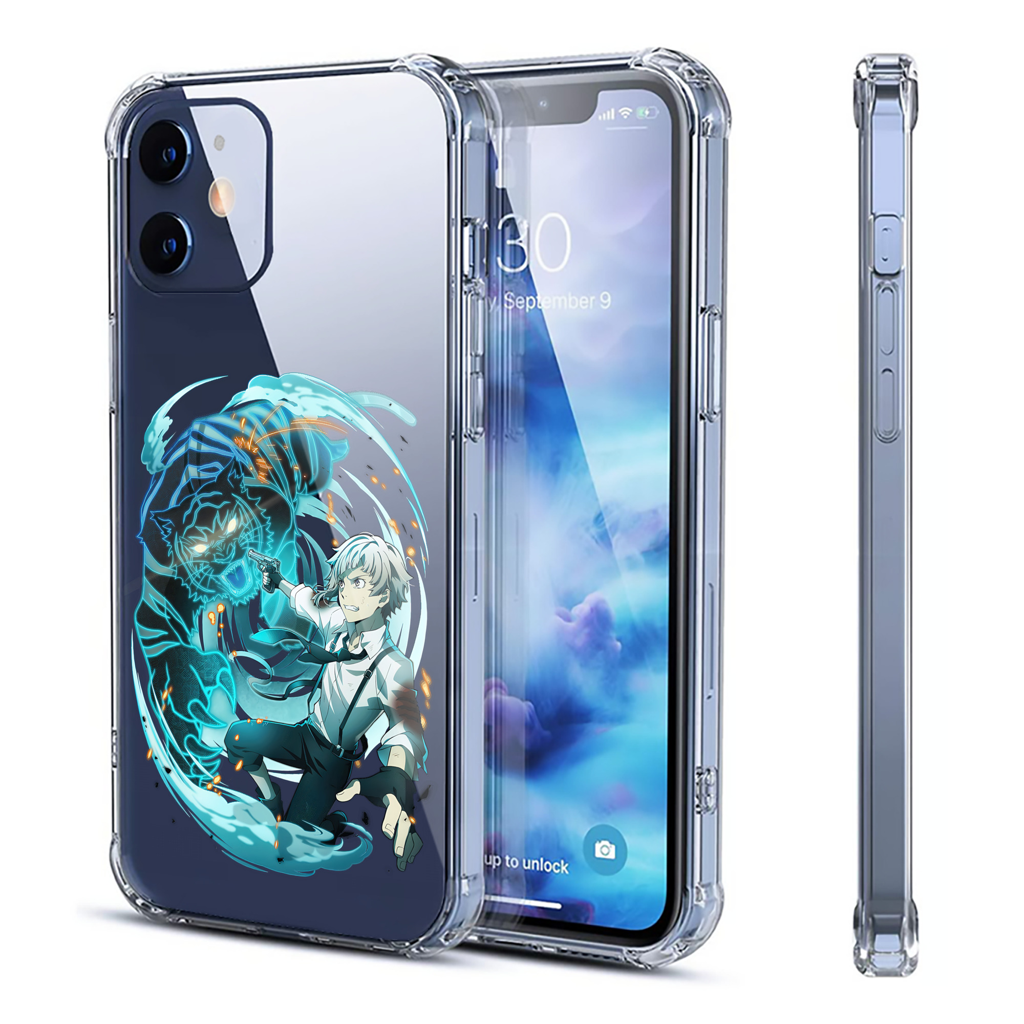 （画像用） 文豪ストレイドッグス Bungo Stray Dogs 【iPhone 12シリーズ対応】透明スマホケース（クリアソフトケース）